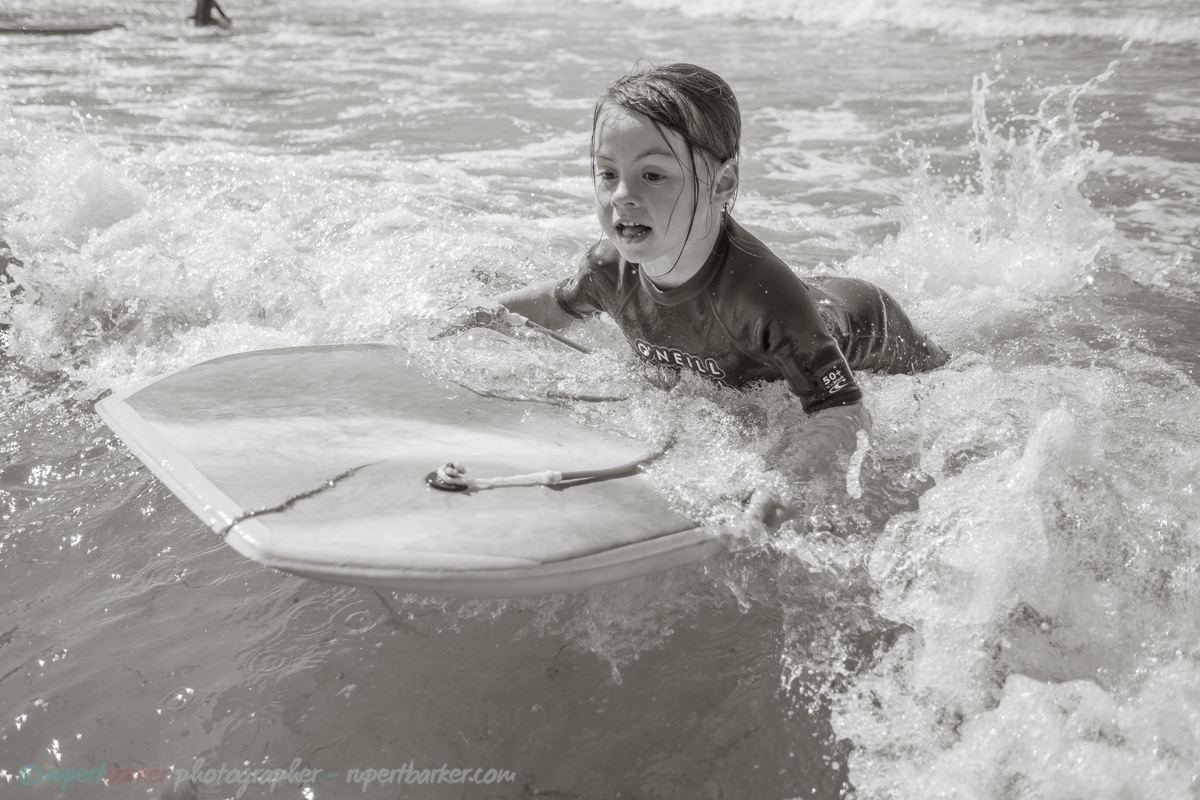 trevaunance cove cornwall beach surfer girls bodyboard