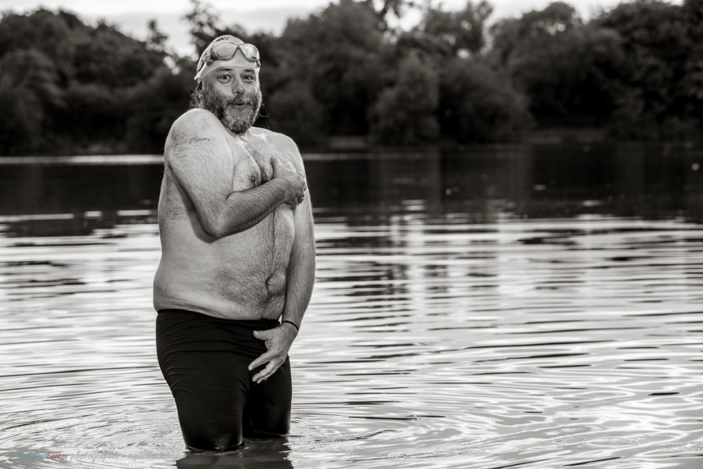 Andy swimming channel lake swim cotswold water park