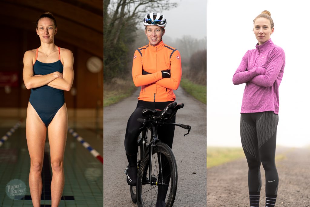 Lizzie Raynor Triathlete Malmesbury UK training Swim Run Bike Portraits
